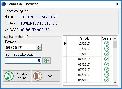 Material ultrapassado e exigência de senha para liberação das 